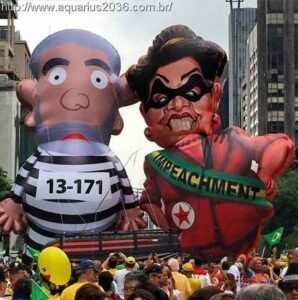 A eliete global por trás do impeachment e golpe no Brasil 6 pt-quebrou-brasil-bonecos-golpe