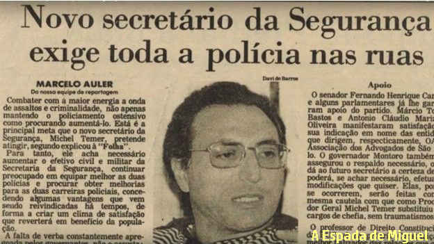 Israel envolvida na Morte do juiz Teori Zavascki (Agenda Anglo-Sionista) 4 michel temer como seretario seguranca publica