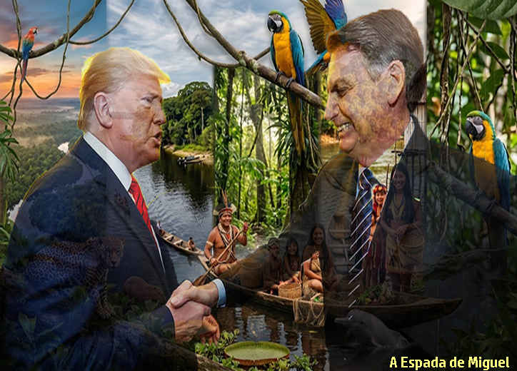 bolsonaro em conjunto trump eua explorar amazonia